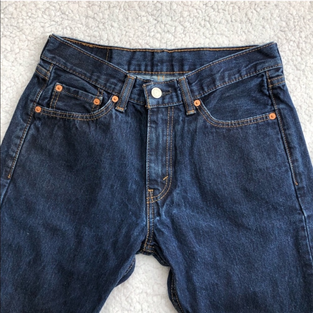 LEVI’S 505 Vintage Mom Jeans Dark Wash - Picture 2 of 7